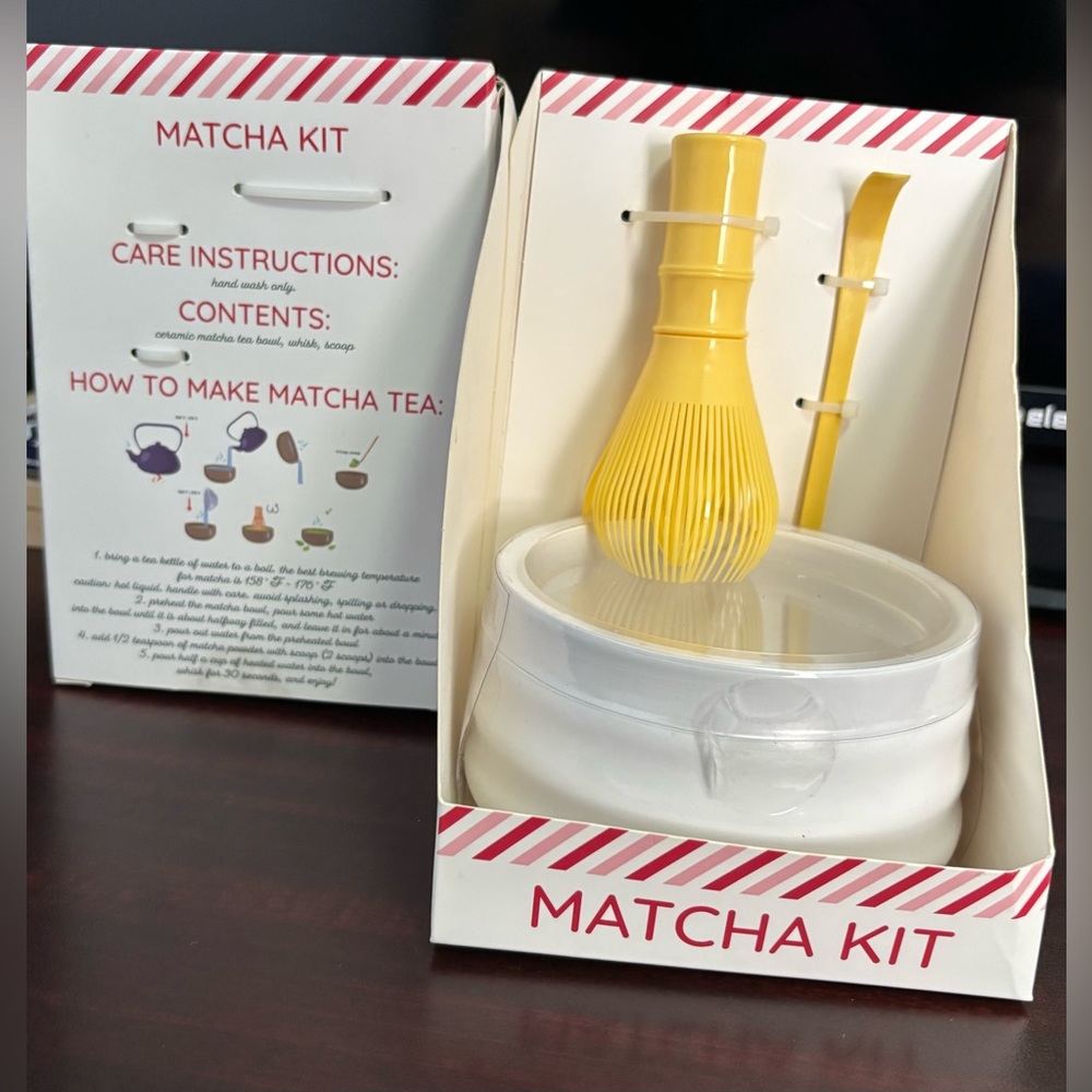 Yellow and White Matcha Kit